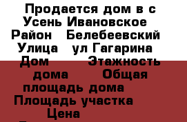 Продается дом в с.Усень-Ивановское › Район ­ Белебеевский › Улица ­ ул.Гагарина › Дом ­ 25 › Этажность дома ­ 1 › Общая площадь дома ­ 28 › Площадь участка ­ 33 › Цена ­ 90 000 - Башкортостан респ., Белебеевский р-н, Усень-Ивановское с. Недвижимость » Дома, коттеджи, дачи аренда   . Башкортостан респ.